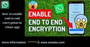 Read more about the article How to Enable End-to-End Encryption in WhatsApp