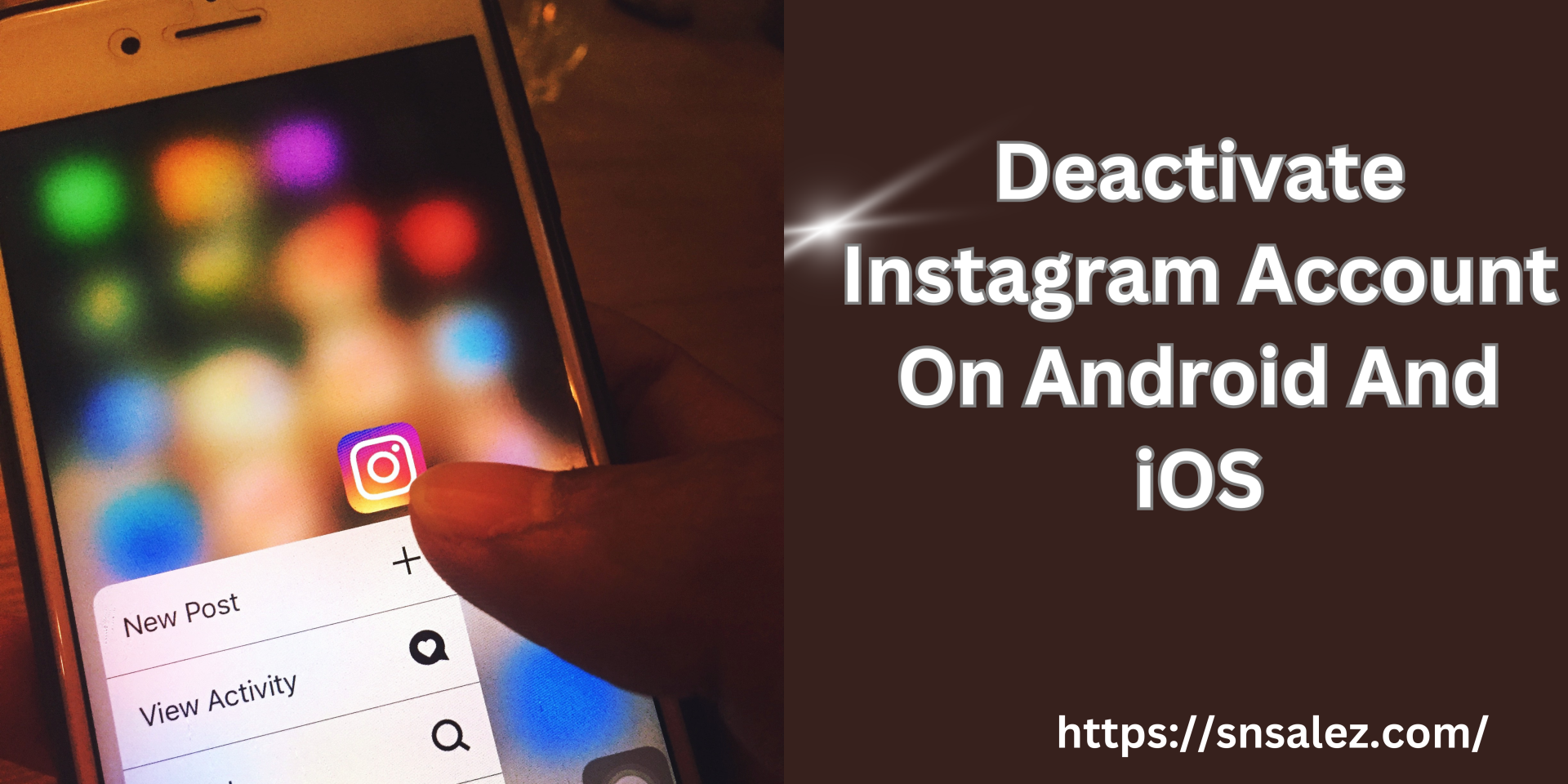 Deactivate Instagram Account On Android And iOS